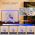 Laysinly Acrylic Dry Erase Board with Light up Stand, $9.99