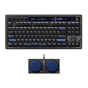 8BitDo Retro 87 Mechanical Keyboard with Hot-Swappable Kailh Switches, RGB Backlight, Programmable Buttons, Wireless 2.4G/Bluetooth/USB-C  - Mecha Break: Pan $65.99