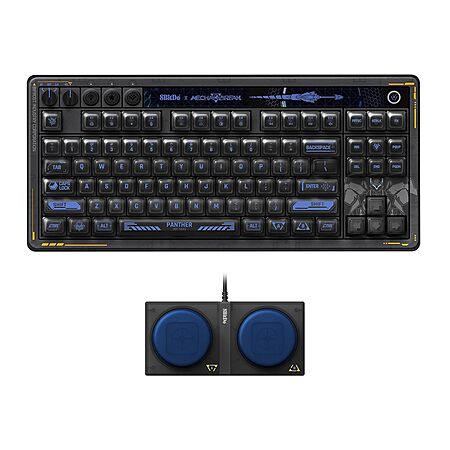 8BitDo Retro 87 Mechanical Keyboard with Hot-Swappable Kailh Switches, RGB Backlight, Programmable Buttons, Wireless 2.4G/Bluetooth/USB-C  - Mecha Break: Pan $65.99