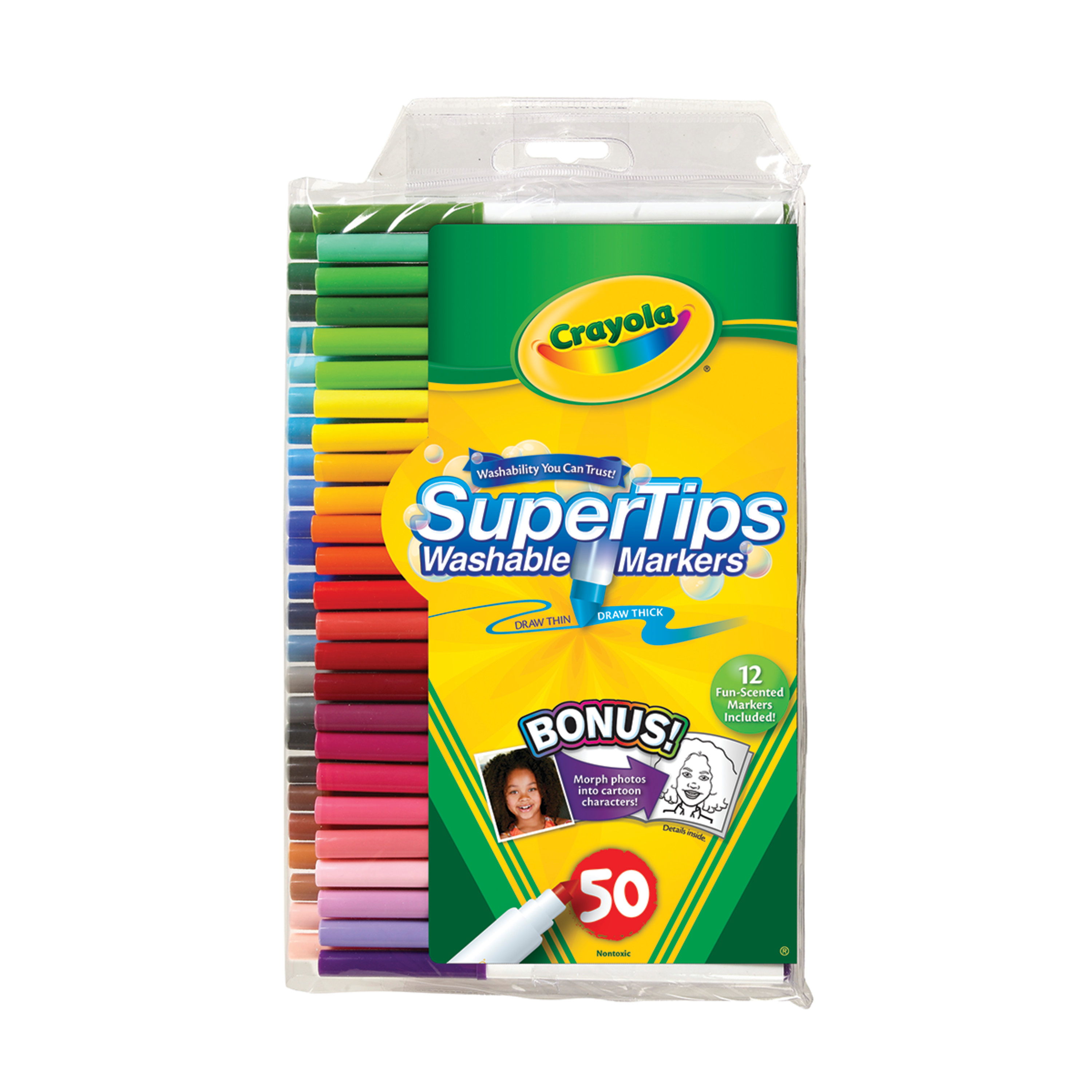 Crayola Super Tips Markers, Washable Markers, Gift, 50 Count (list $12.99) $6.97