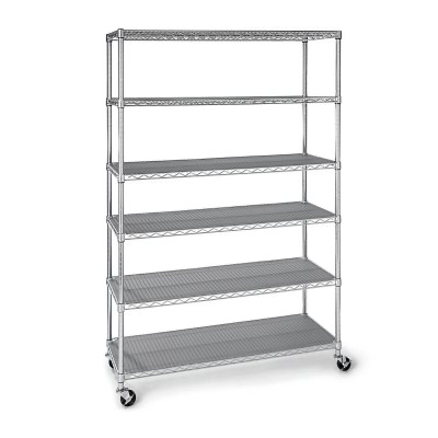 Member's Mark 6-Tier NSF Heavy Duty Wire Shelving, 47.75" W x 18" D x 75.5" H - $99.98