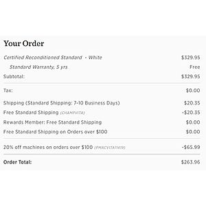 Vitamix shop coupon code