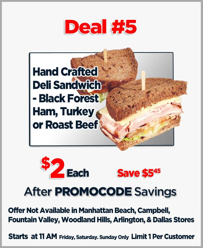 Frys Hand Crafted Deli Sandwich 2 After Promocode Black