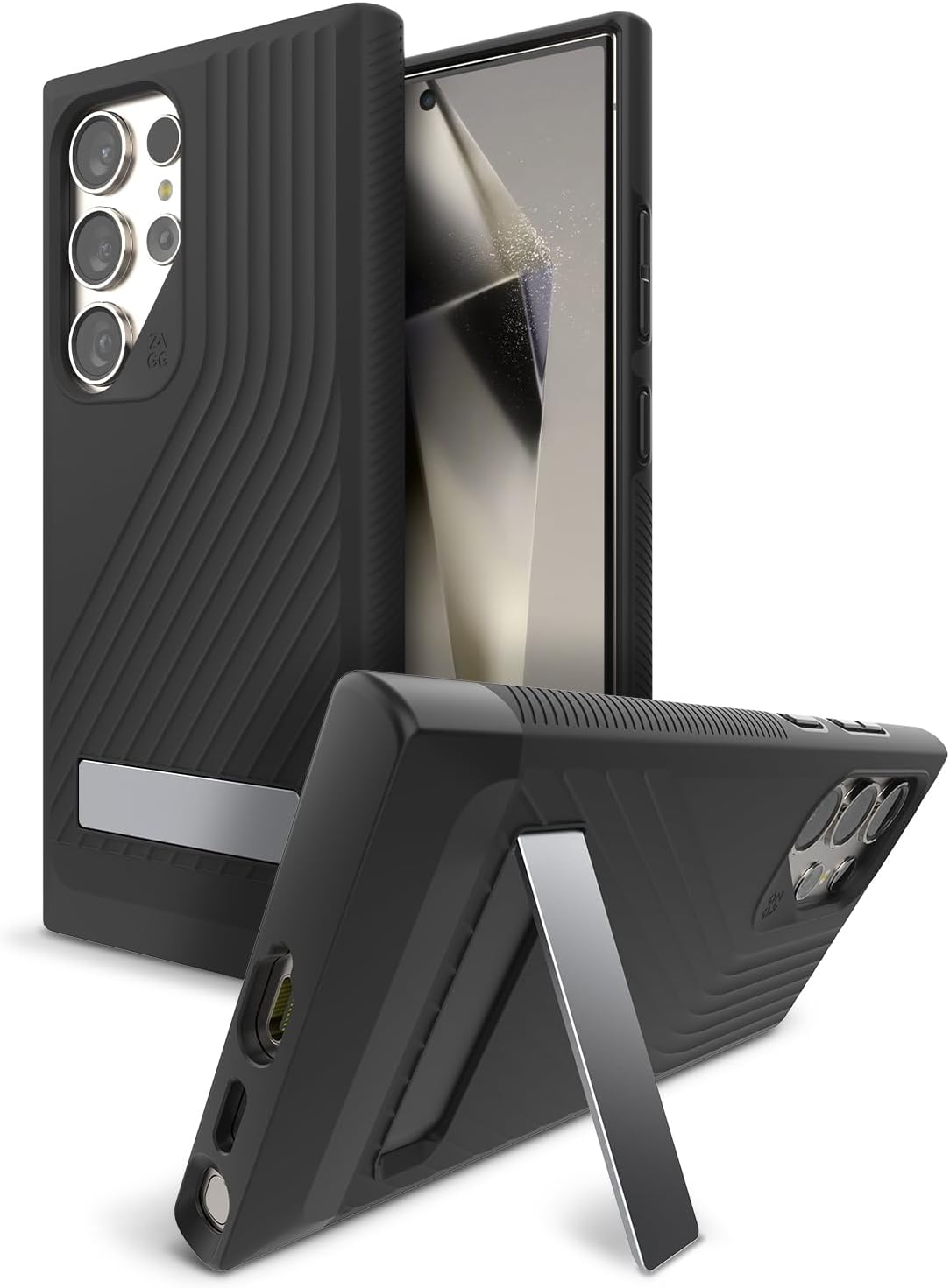 ZAGG Denali Samsung Galaxy S24 Ultra Case with Kickstand - Black - Amazon.com