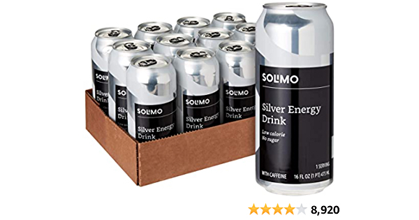 Amazon Solimo Energy drinks now 72 cans for $41.28 (57 cents each)
