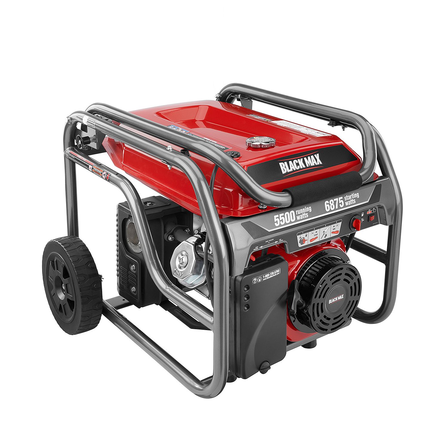 Black Max 5,500 Watt Portable Gas Generator 399 with Free Shipping