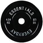 10-lb BalanceFrom Olympic Bumper Weight Plate with Steel Hub (Black) $15