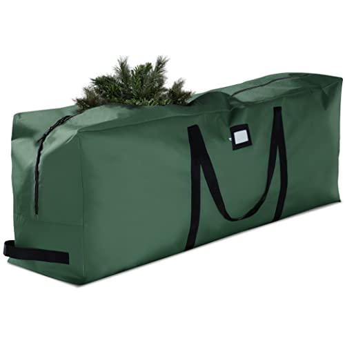 Zober Premium Christmas Tree Storage Bag - Fits Up to 9 ft Tall Artificial Disassembled Trees, Durable Handles & Sleek Dual Zipper (Various colors) $17.99