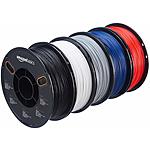 5-Ct 1Kg AmazonBasics PETG 1.75mm 3D Printer Filament Spools (Assorted Colors) $58.50 + Free Shipping