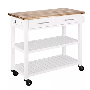 Costco - Seville Acacia Top Kitchen Cart with Drawers YMMV In stores only  $79.99