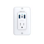 Anker PowerExtend 15A Wall Outlet w/ 30W USB-C: 1x AC Outlet & 2x USB-A $24