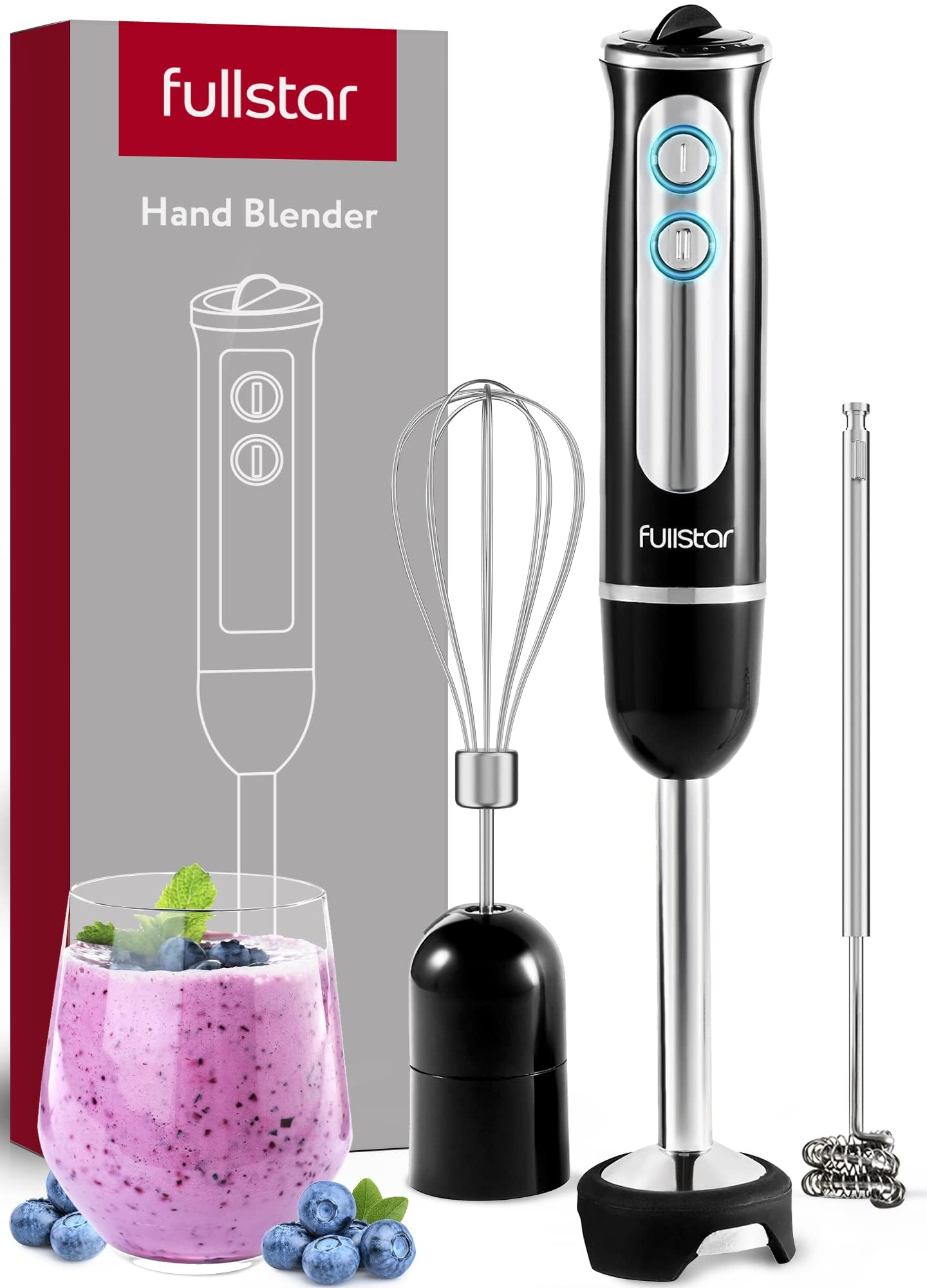 Immersion Blender, Hand Blender Electric, 3-in-1 Immersion Blender Handheld, 9-Speed, 500W Handheld Blender $14.99