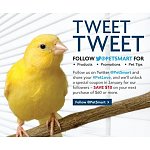 Follow Petsmart on Twitter get a $10 off $60 (in Jan) coupon use at Petco too