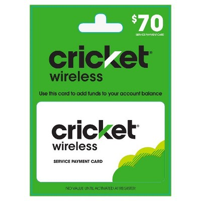 Target Prepaid refill cards (Cricket) B1G1 10% off