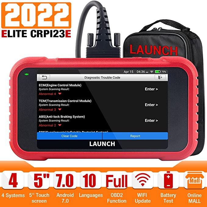 LAUNCH CRP123E - OBDII Scan Tool w/ ABS, SRS and TCM $119