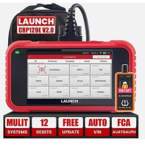 LAUNCH CRP129E V2.0 Car OBD Diagnostic Scanner - Lifetime Updates (2026)