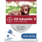 4-Pack K9 Advantix II Flea & Tick Prevention for Extra-Large Dogs (Over 55-lbs.) $12.35 w/ Subscribe &amp; Save