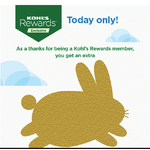 Kohl's Mystery Offer YMMV - Check Your Email: 40% off, 30% off or 20% off Valid 4/3 Only