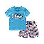 Fiream Baby Boys Shortsleeve Summer Clothing T-Shirts Cotton Sets and Shorts 2 Pieces Sets $7.5+FS