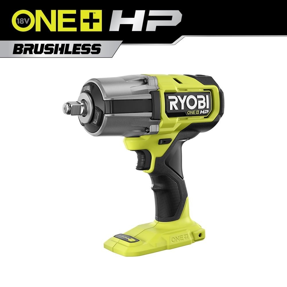P262 RYOBI ONE HP 18V-Brushless-Cordless-4-Mode-1-2-in-Impact-Wrench-Tool-Only-P262/314109271