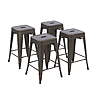 4-Count 24&amp;quot; Howard Metal Stackable Stools Set (Gunmetal or Black) $65.10 + Free Shipping