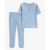 Carter's 50% Off Entire Site (Includes Clearance): 2-Piece Solid Ribbed Cotton Blend Pajamas from $3.74 &amp;amp; More + Free Store Pickup or FS on $35+