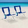 2-Count Mainstays Folding Hard Arm Beach Bag Chair w/ Carry Bag (Blue) $19.88 + Free S&amp;amp;H w/ Walmart+ or on $35+