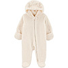 Carter's Child of Mine Baby Sherpa Fleece Footed Pram Hooded Jumpsuit w/ Bear Ears (3 Colors, Newborn-6/9 Months) $8 + Free S&amp;amp;H w/ Walmart+ or on $35+