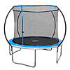 10' Sportspower Bounce Pro Round Trampoline w/ Safety-Enclosure (Blue/Silver) $49 + Free Shipping