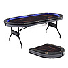 10-Player Barrington Foldable Poker Table w/ LED Lights (Brown &amp;amp; Black) $169 + Free Shipping