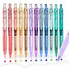 12-Piece Quick-Dry Retractable Gel Pen Set (12 Colors)