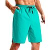 Pudolla Men's Quick-Dry Swim Board Shorts