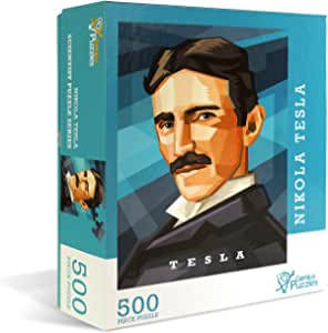 Science Themed 500 pc Jigsaw Puzzles $7 ea Amazon (Tesla, Einstein, Curie) $6.99