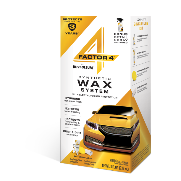 Factor 4 by Rust-Oleum Synthetic Car Wax Kit $8.75 Walmart