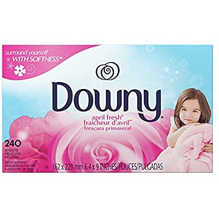 Downy Fabric Softener Dryer Sheets, April Fresh, 240 count as low as $5.81 AC Amazon S&S (ymmv?)