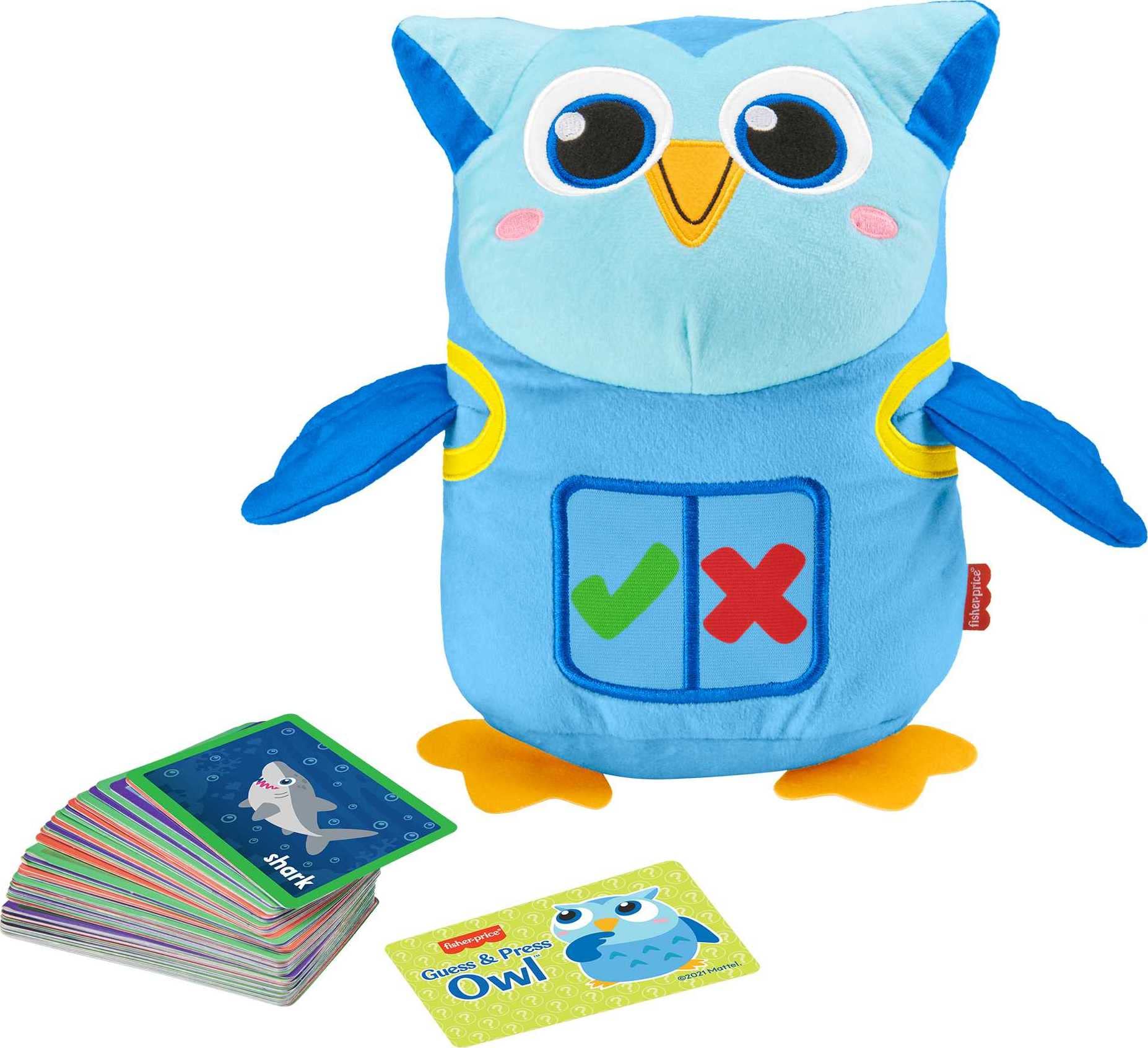 Fisher-Price Preschool Kids' Guess & Press Owl Interactive Plush Electronic Learning Toy $8.63 + Free Shipping w/ Prime or $25+