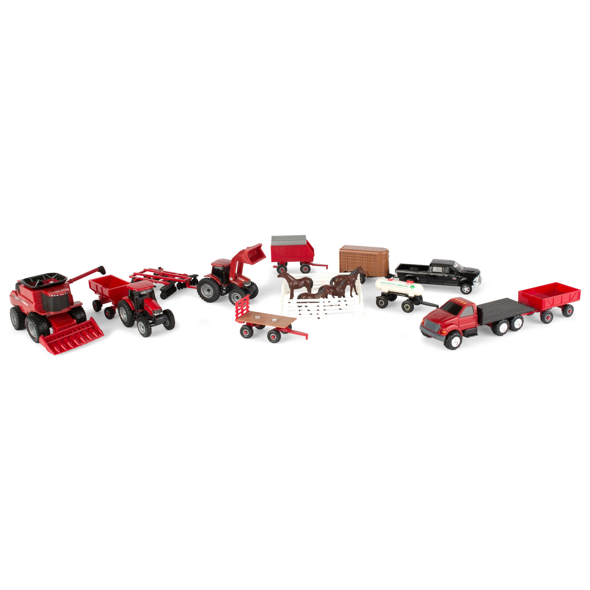 20-Piece Tomy Case IH 1:64 Scale Toy Tractor Set w/ Animals & Accessories $23 + Free Shipping w/ Walmart+ or $35+
