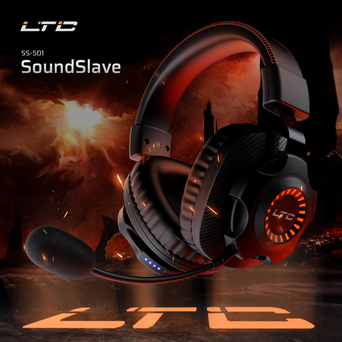 Redragon x LTC SoundSlave 2.4G Wireless Gaming Headset 16.99