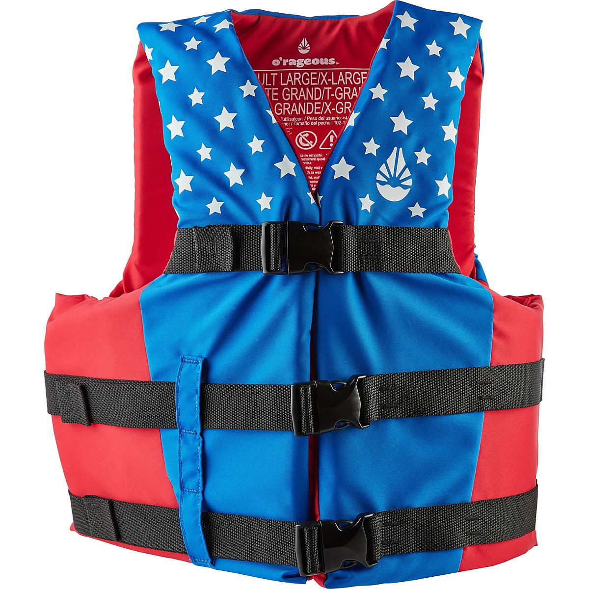 Infant, Child, Youth, Adult Life Vests O'Rageous Americana Nylon from