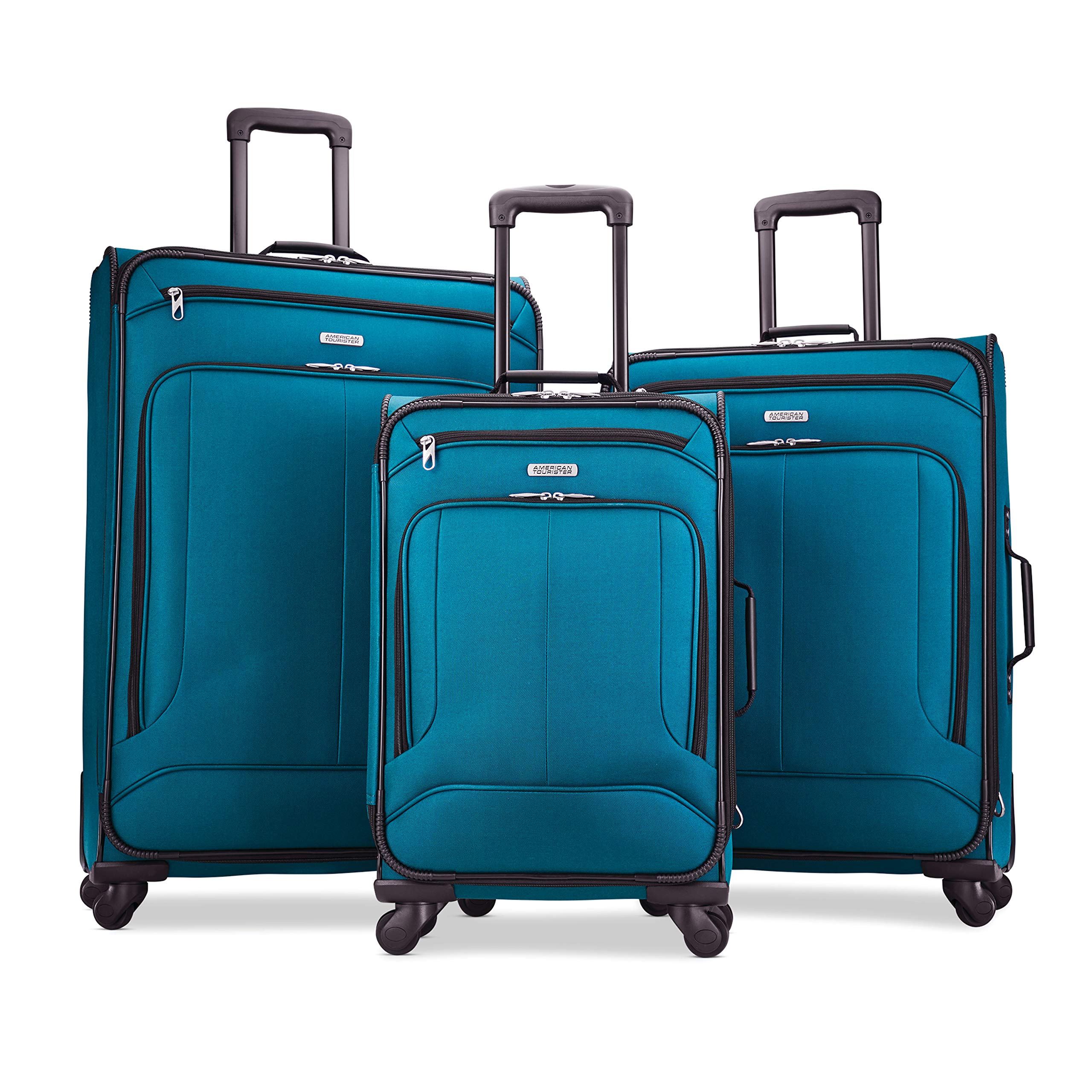 3-Piece American Tourister Pop Max Softside Luggage Set w/ Spinner Wheels (21/25/29, Teal) $135.76 + Free Shipping