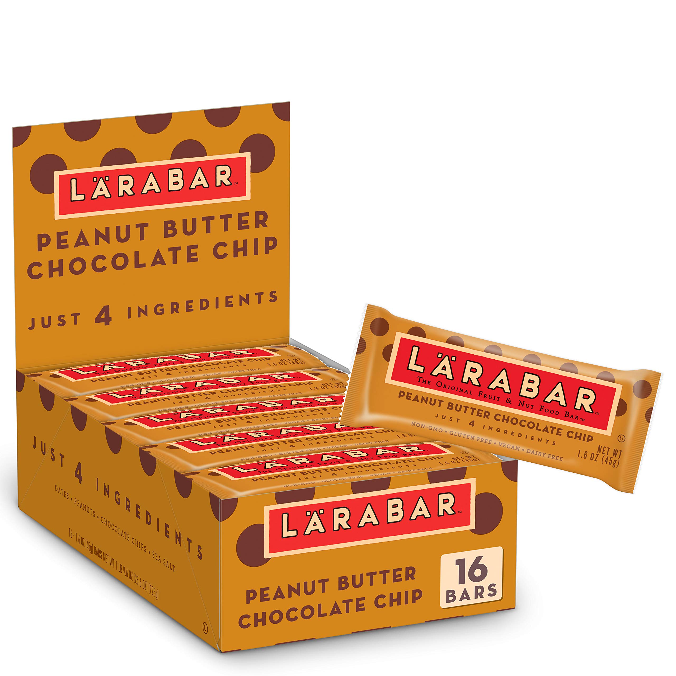 16-Count 1.6-Oz Larabar Gluten Free Peanut Butter Chocolate Chip Snack Bars $12.16 ($0.76 each) w/ S&S + Free Shipping w/ Prime or on $35+