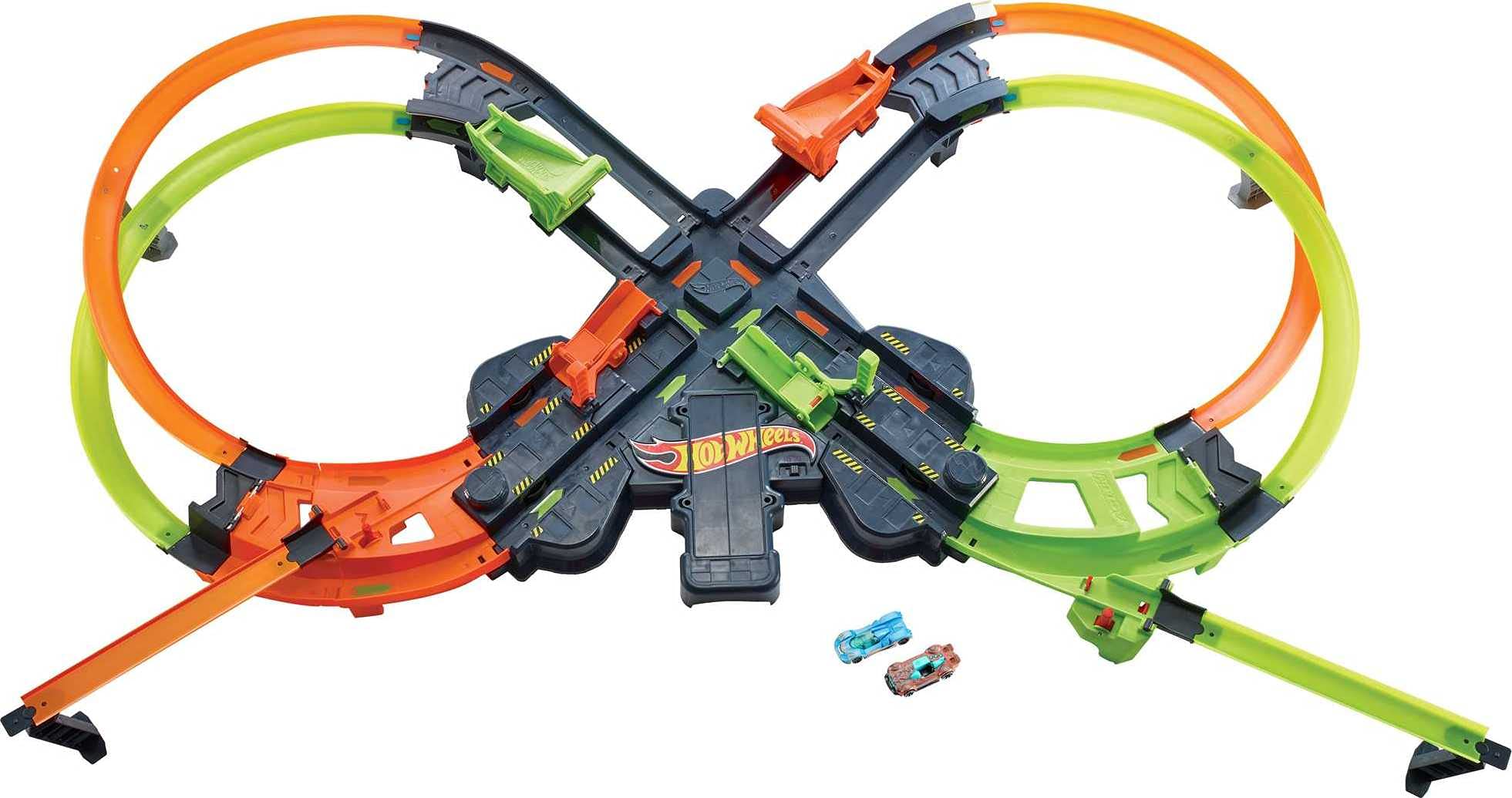 5' Wide Hot Wheels Colossal Crash Double Figure-Eight Track Set w/ Motorized Boosters & 2 Cars $45.72 + Free Shipping