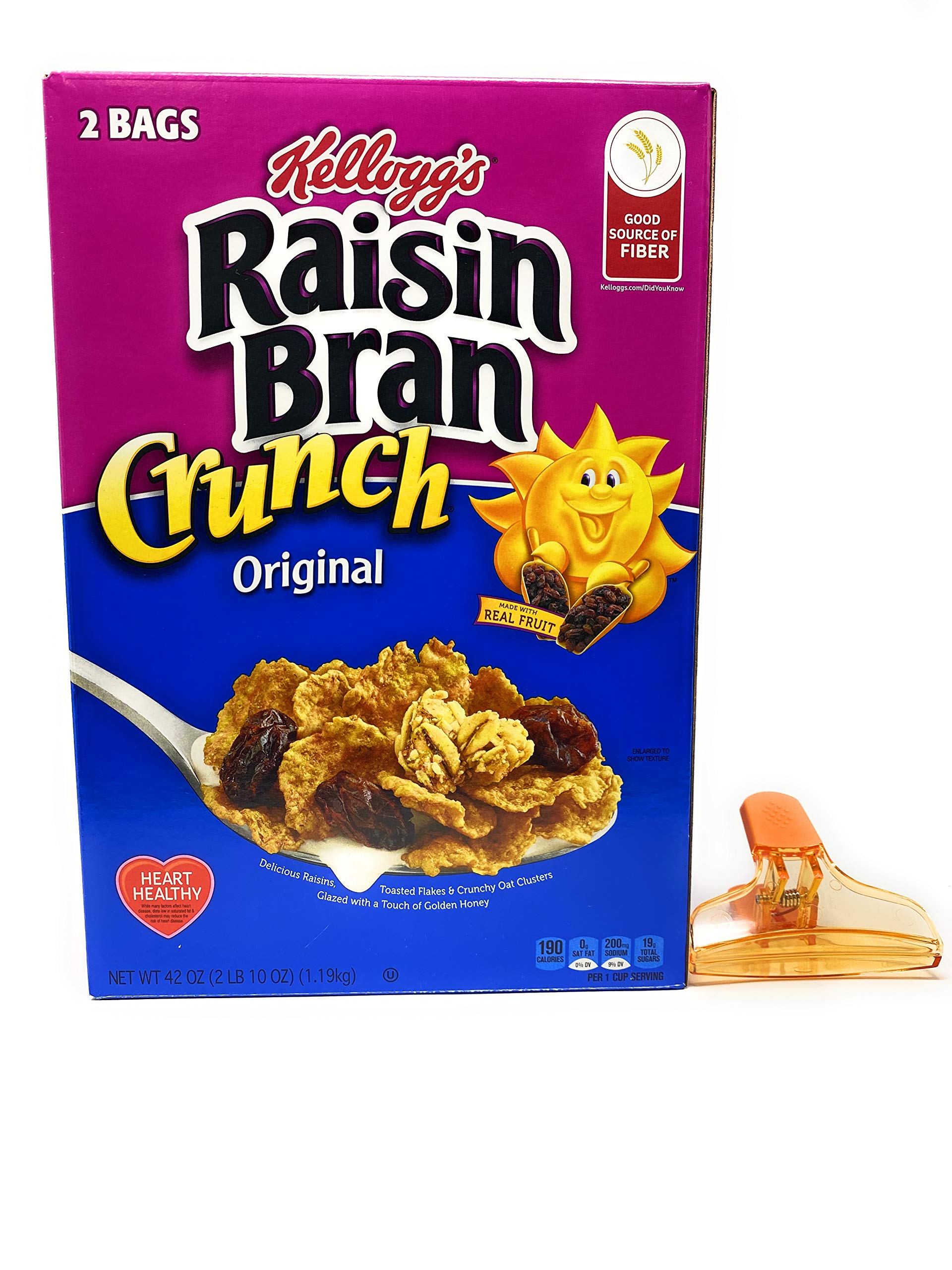 2 6 lbs kellogg s original raisin bran crunch breakfast cereal w