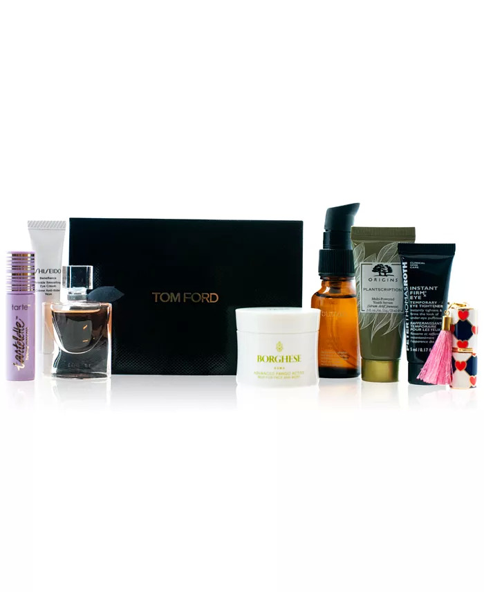 10-Piece Garden Party Beauty Set w/ Pouch & Mini/Travel Products (Tarte, Lancome, Tom Ford, Shiseido, Origins, ​Borghese & More) $29.70 + Free Shipping