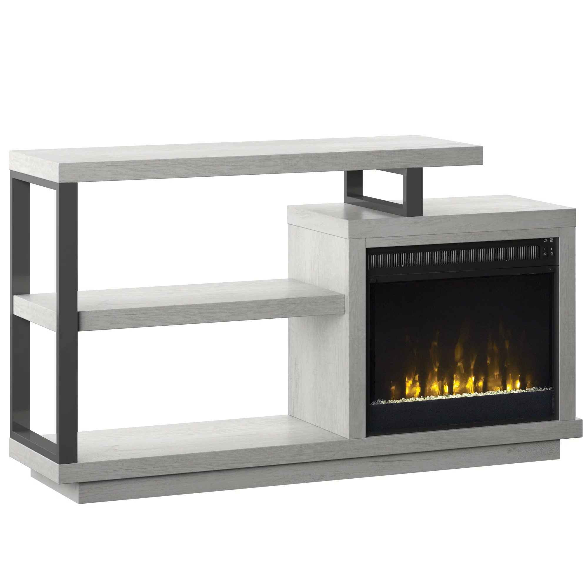 Twin Star Modern Fireplace TV Stand for TVs up to 55" w/ 4600 BTU ClassicFlame Electric Fireplace (Sargent Oak) $114 + Free Shipping