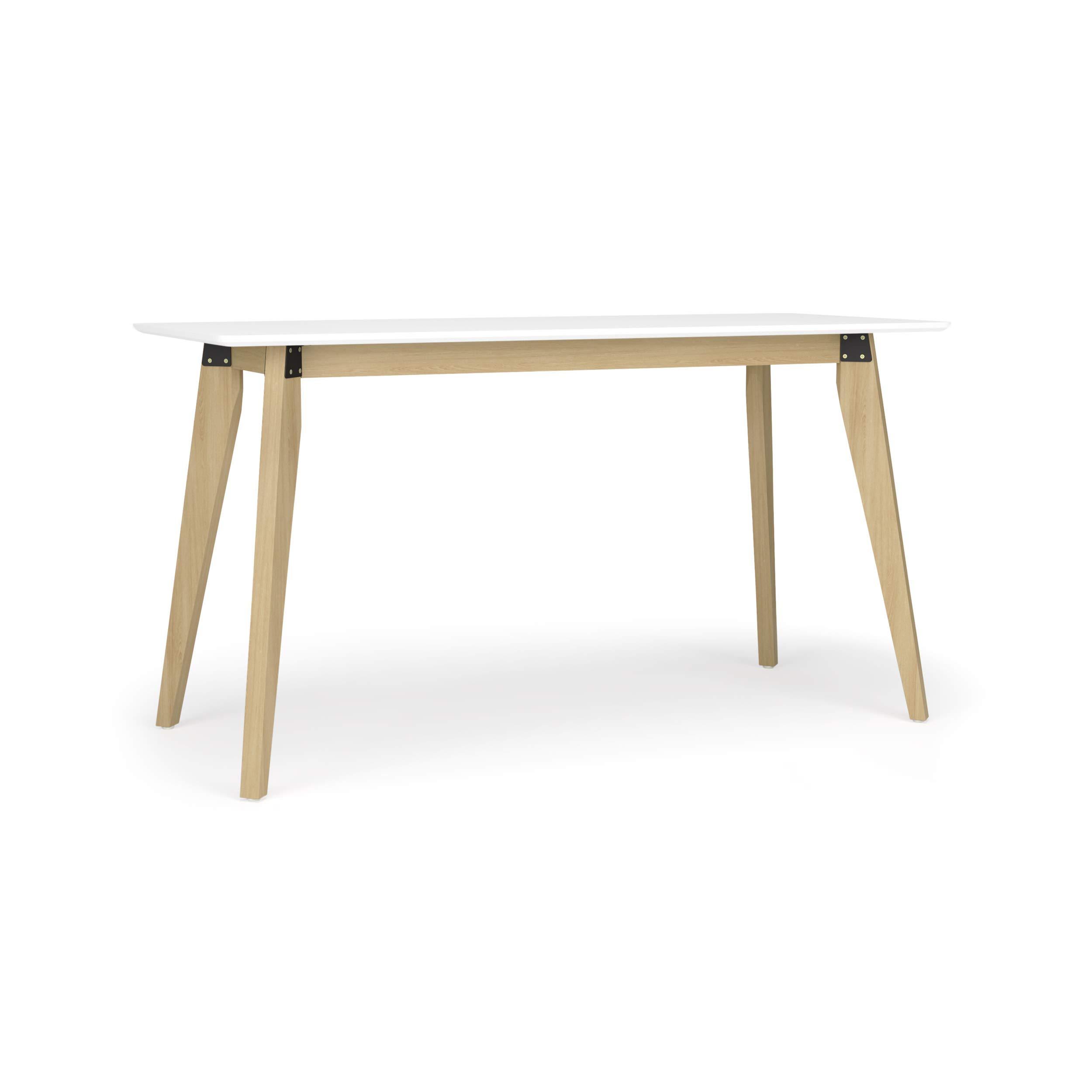55" Hon Basyx Modern Wooden Desk w/ White PVC Wrapped Top $78.42 + Free Shipping