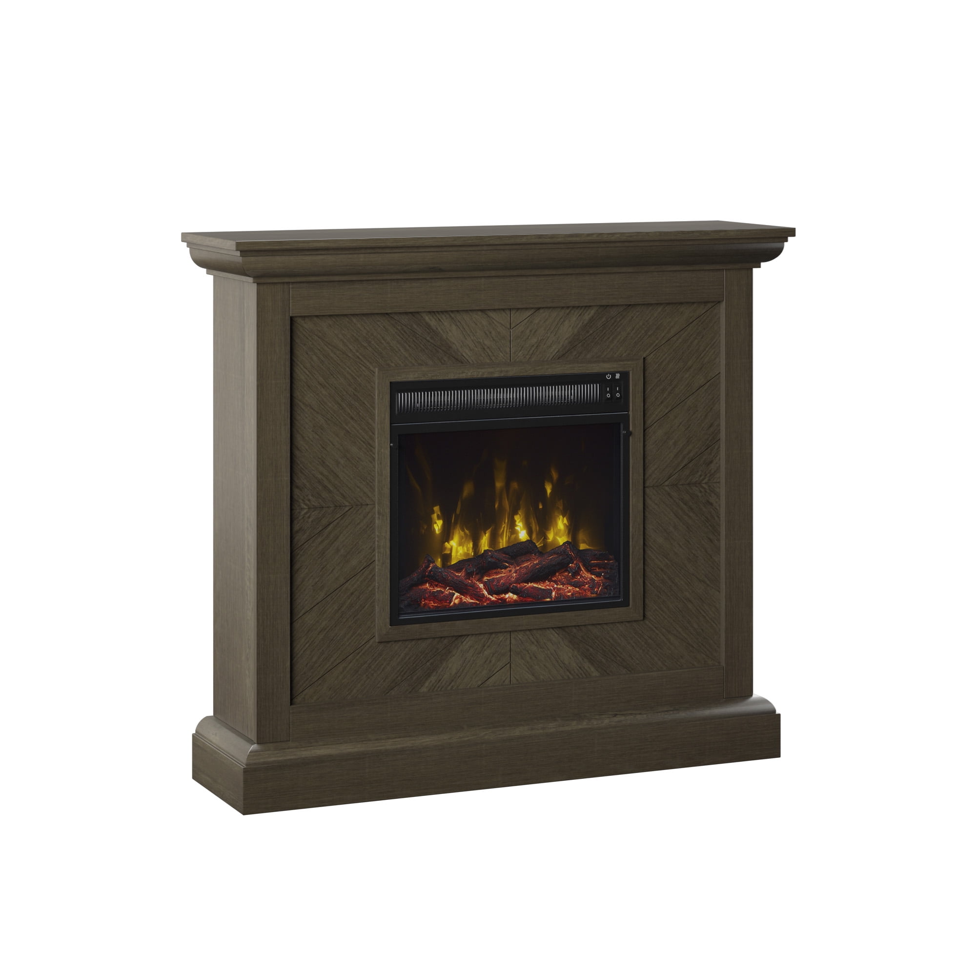 42" Twin Star Home Wall Mantel Freestanding Electric Fireplace (Chico