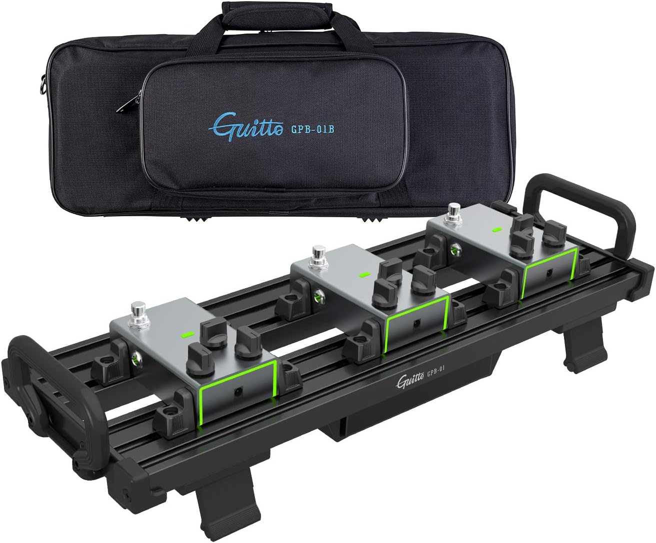 Guitto Guitar Pedal Board w/ Carry Bag (GPB-01) $52.99 + Free Shipping w/ Prime