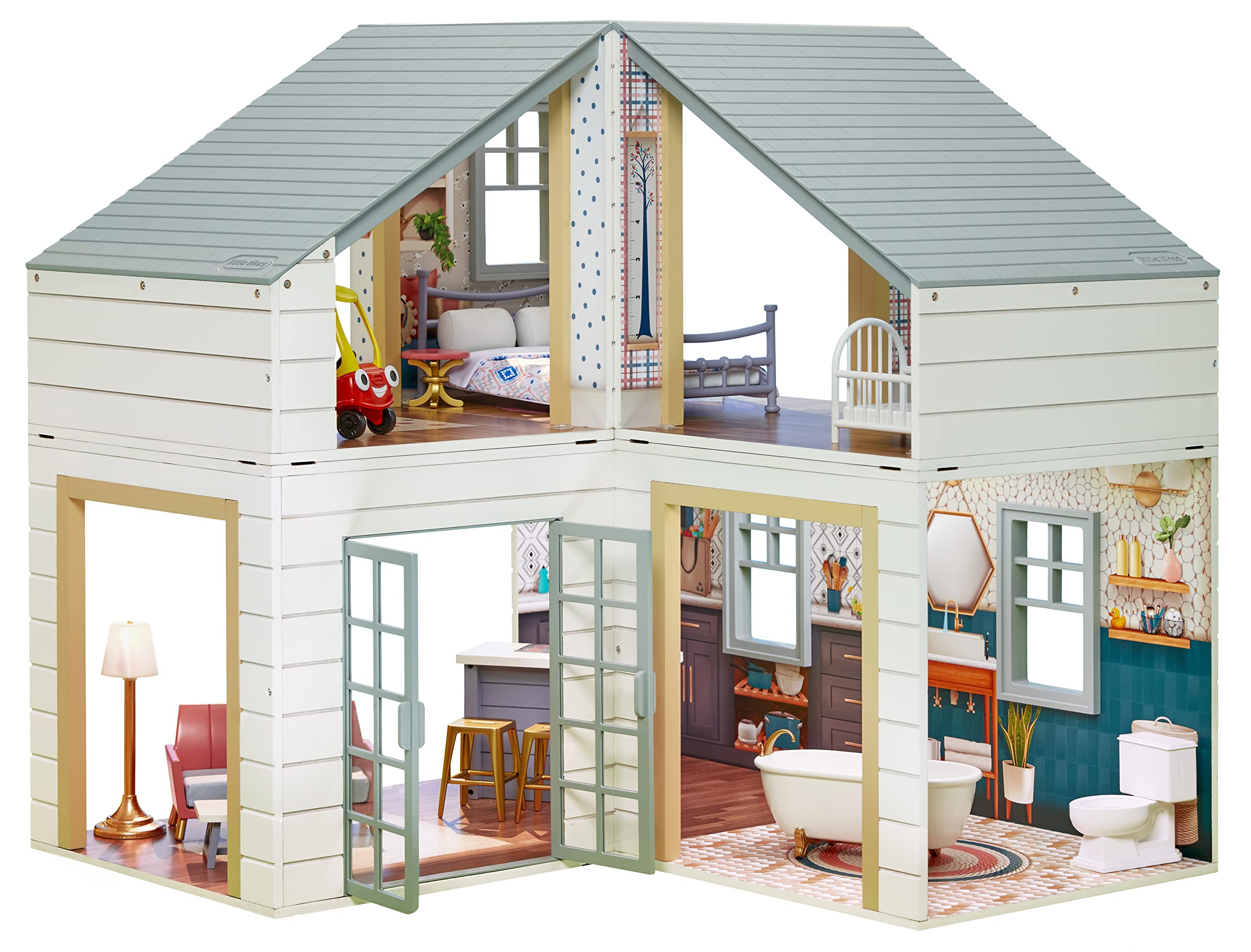 Little Tikes Real Wood Stack ‘n Style Dollhouse w/ Cozy Coup & Accessories $109.93 + Free Shipping