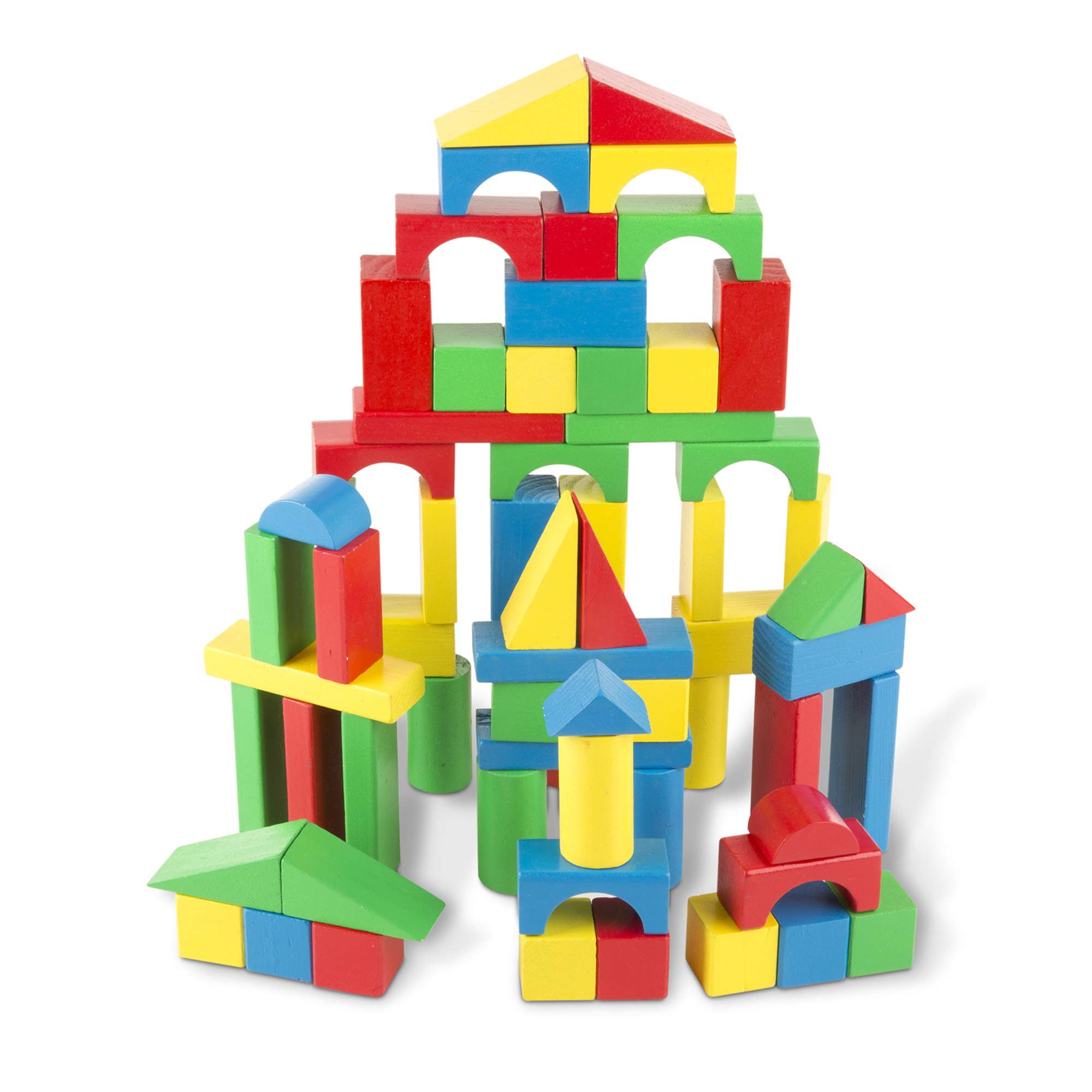 100-Piece Melissa & Doug Wooden Building Blocks Set $10 + Free Shipping w/ Prime or on $35+